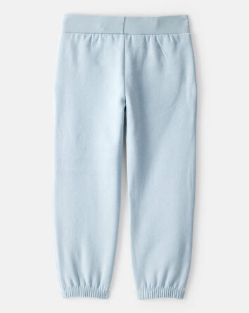 Toddler Girl Cotton Joggers - Blue, 