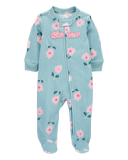 Baby Little Sister Zip-Up Fleece Footie Sleep & Play Pajamas, image 1 of 4 slides