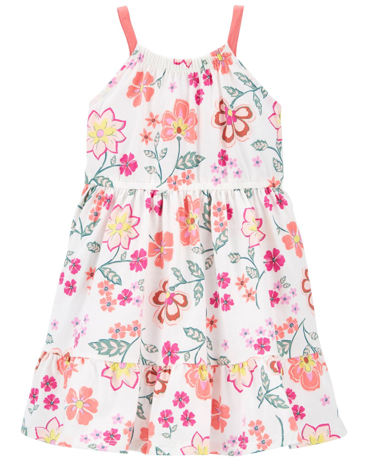 Multi Toddler Floral Tiered Jersey Dress | carters.com