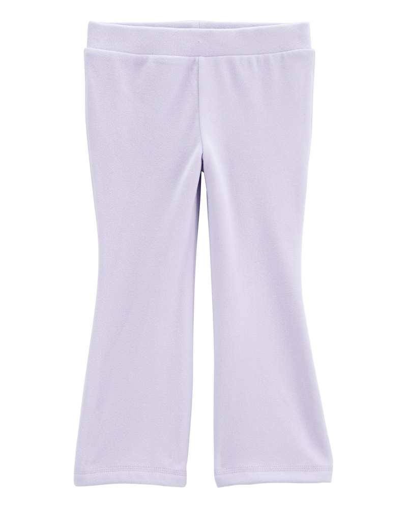 Toddler Flared-Leg Fleece Pants - Purple, image 3 of 6 slides