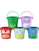 Multi - Zoo Stack & Pour Buckets Baby Bath Toy