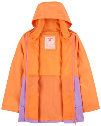 Kid Colorblock Rain Jacket, 