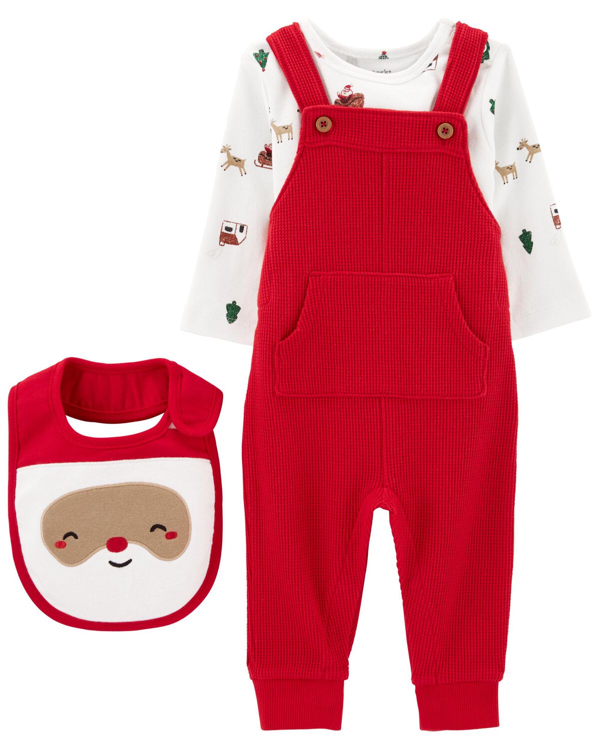 Baby 3-Piece Santa Outfit Set
