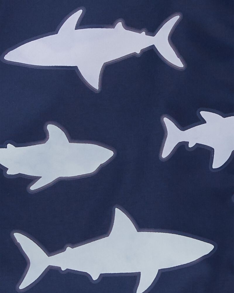 Kid Shark Color-Changing Rain Jacket, image 4 of 5 slides