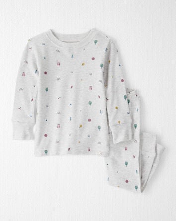 Baby Organic Cotton Pajamas in Icon Print, 