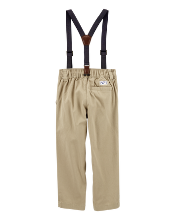 Toddler The Favorite: Khaki Suspenders, 