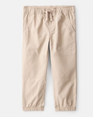 Toddler Boy Cotton Pull-On Fashion Pants - Khaki, 