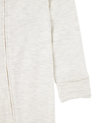Baby Solid 2-Way Zip PurelySoft Sleep & Play Pajamas - Grey, image 2 of 6 slides