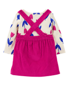 Baby 3-Piece Tulip Tee & Corduroy Jumper Set, image 2 of 5 slides