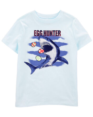 Kid Egg Hunter Shark Graphic Tee, 