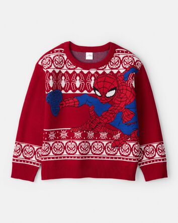 Boys ©Marvel Spider-Man Long-Sleeve Sweater - Red, 