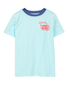 Kid That's Fire Short-Sleeve Graphic Tee - Turquoise, image 1 of 3 slides