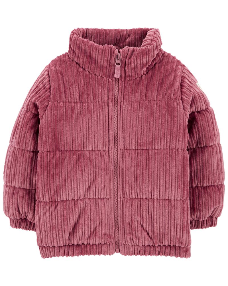Toddler Heavyweight Corduroy Puffer Jacket, image 1 of 3 slides