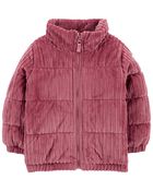 Toddler Heavyweight Corduroy Puffer Jacket, image 1 of 3 slides