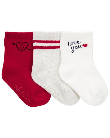 Valentine's Day 3-Pack Socks, 