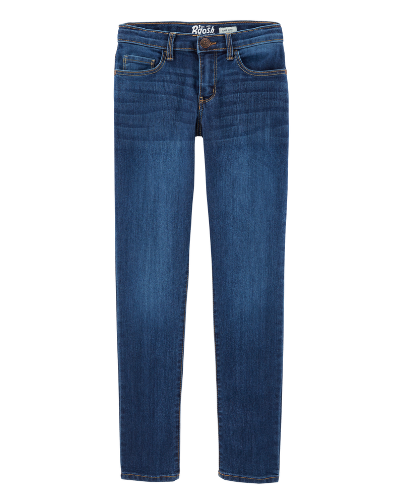 Kid Dark Wash Super Skinny-Leg Jeans, image 1 of 5 slides