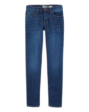 Kid Dark Wash Super Skinny-Leg Jeans, 