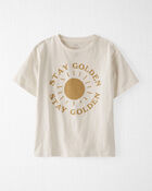 Kid Stay Golden Organic Cotton Graphic Tee, image 1 of 4 slides