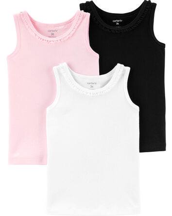 Toddler 3-Pack Jersey Tanks, 