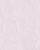 Girls Floral Quilted Midweight Jacket - Pink, image 3 of 3 slides