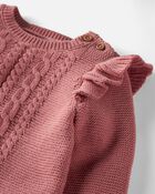 Baby Organic Cotton Sweater Knit 2-Piece Set, image 3 of 6 slides