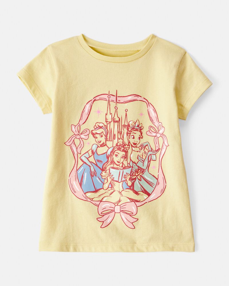 Toddler Disney© Princess Short Sleeve Graphic Tee- Yellow, image 1 of 2 slides