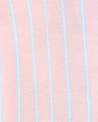 Kid Striped Loose Fit 2-Piece Pajamas - Purple, image 2 of 3 slides