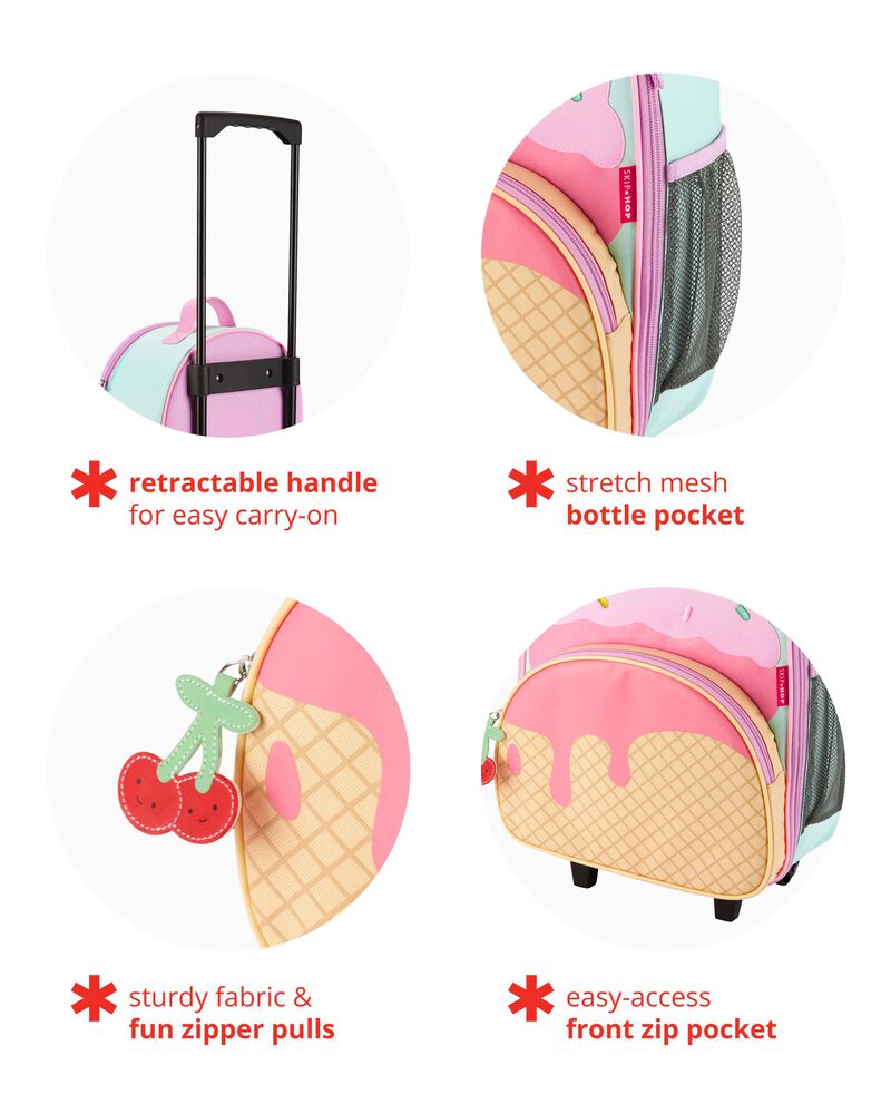 Kid Spark Style Kids Carry On Rolling Luggage - Ice Cream, image 3 of 5 slides