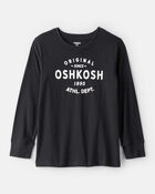 Boys Jersey OshKosh Logo Long-Sleeve Shirt - Black, image 1 of 3 slides
