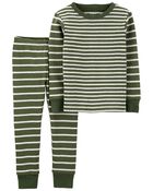 Toddler 2-Piece Striped 100% Snug Fit Cotton Pajamas, image 1 of 3 slides