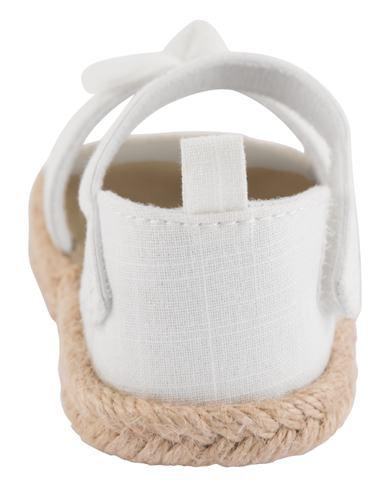 Baby Casual Espadrille Sandal - White, image 3 of 7 slides