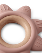 Little Planet Silicone & Wood Teether - Pink, image 3 of 3 slides