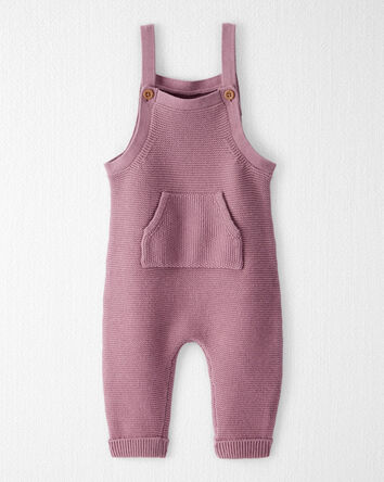 Baby Organic Cotton Sweater Knit Overalls, 