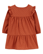 Baby Cotton Flutter Dress, image 2 of 5 slides