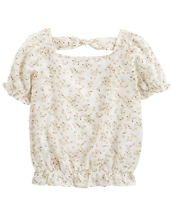 Kid Floral Peplum Top, 