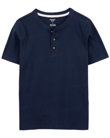 Kid Short-Sleeve Henley Tee, 