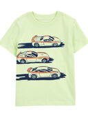 Lime Green - Toddler Race Car Graphic Tee