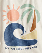 Toddler Organic Cotton Beach-Print Tee, image 3 of 4 slides
