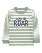 Toddler Hear Me Roar Striped Long-Sleeve Graphic Tee, image 1 of 3 slides