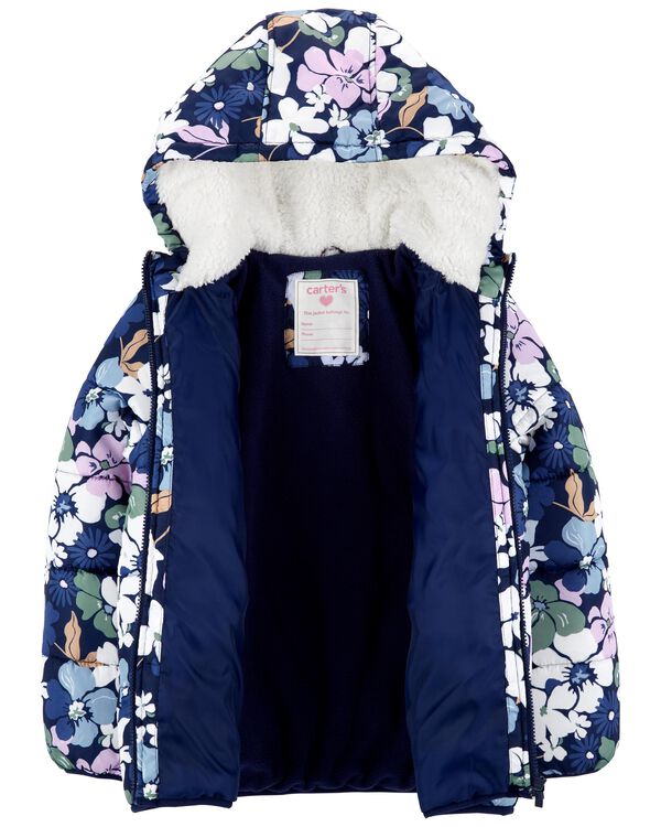 Navy Kid Floral Heavyweight Jacket