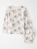 Vintage Floral Print - Toddler Organic Cotton Pajamas Set