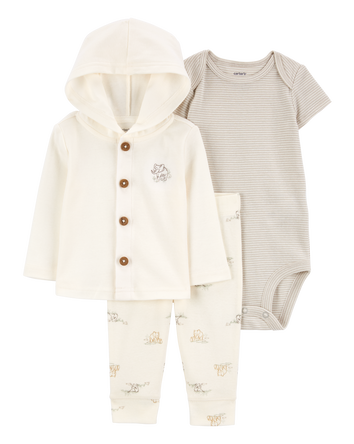 Baby 3-Piece Elephant Little Jacket Set, 