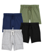 Kid 4-Pack Pull-On French Terry Shorts
, image 1 of 13 slides
