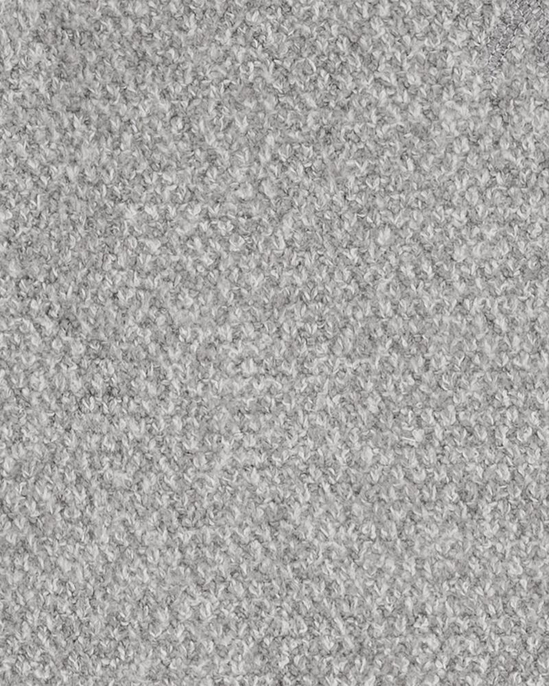 Kid Chunky Waffle Pullover Sweater - Gray, image 2 of 5 slides