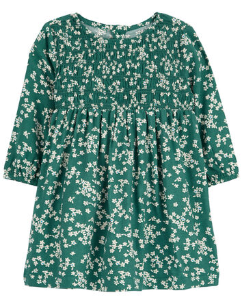 Baby Floral Long-Sleeve Dress, 