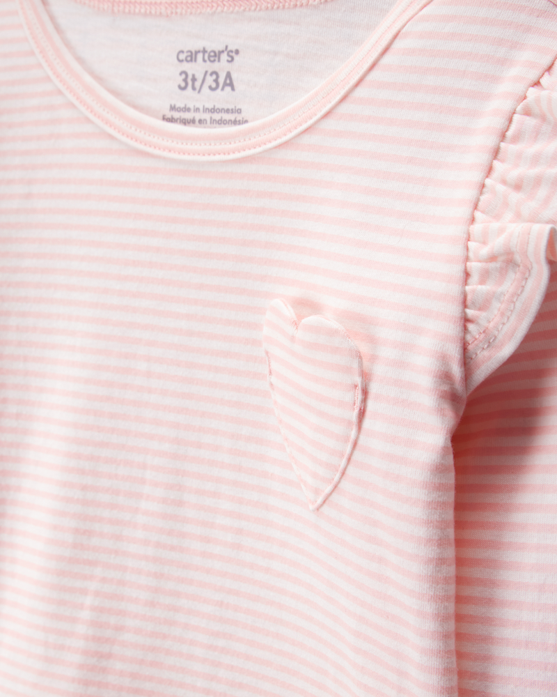 Kid 2-Piece Striped Tee & Tulle Tutu Skirt Set, image 2 of 4 slides