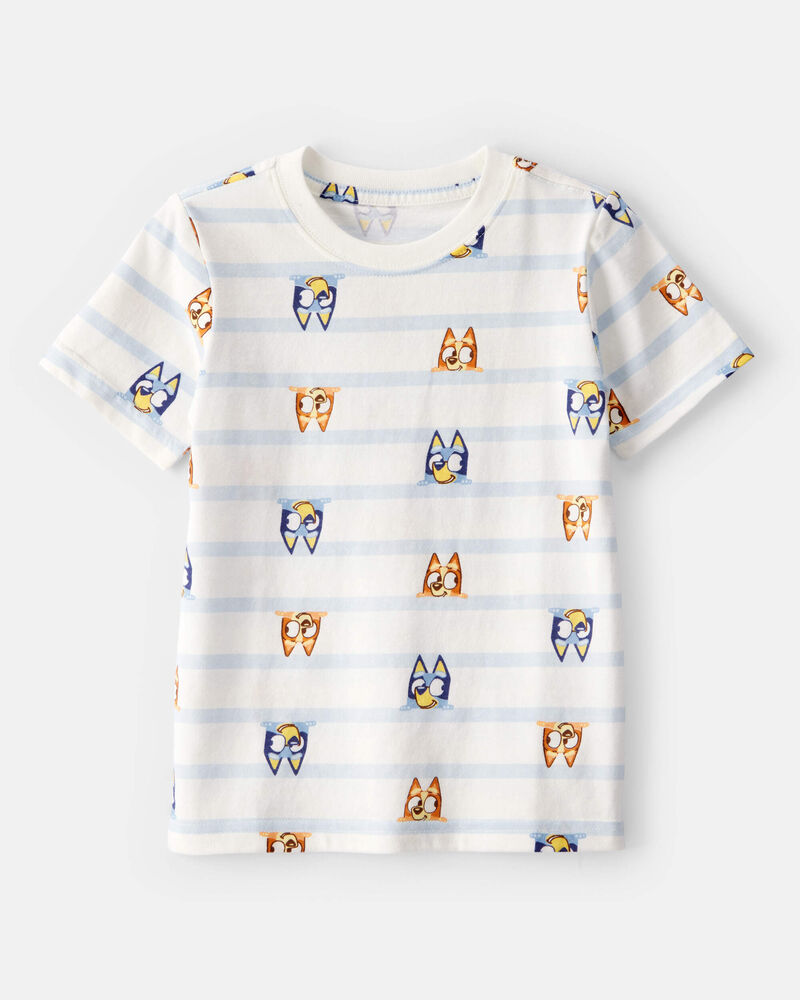 Toddler Striped Bluey Short-Sleeve Graphic Tee, image 1 of 2 slides