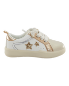 Toddler Metallic Star Sneakers - Gold, image 2 of 7 slides
