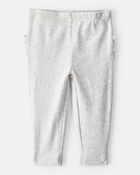 Baby 2-Pack Floral Pull-On Pants - Grey/Blue, image 2 of 10 slides