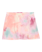 Girls Tie-Dye Pull-On Golf Skort - Pink/Blue, image 1 of 4 slides